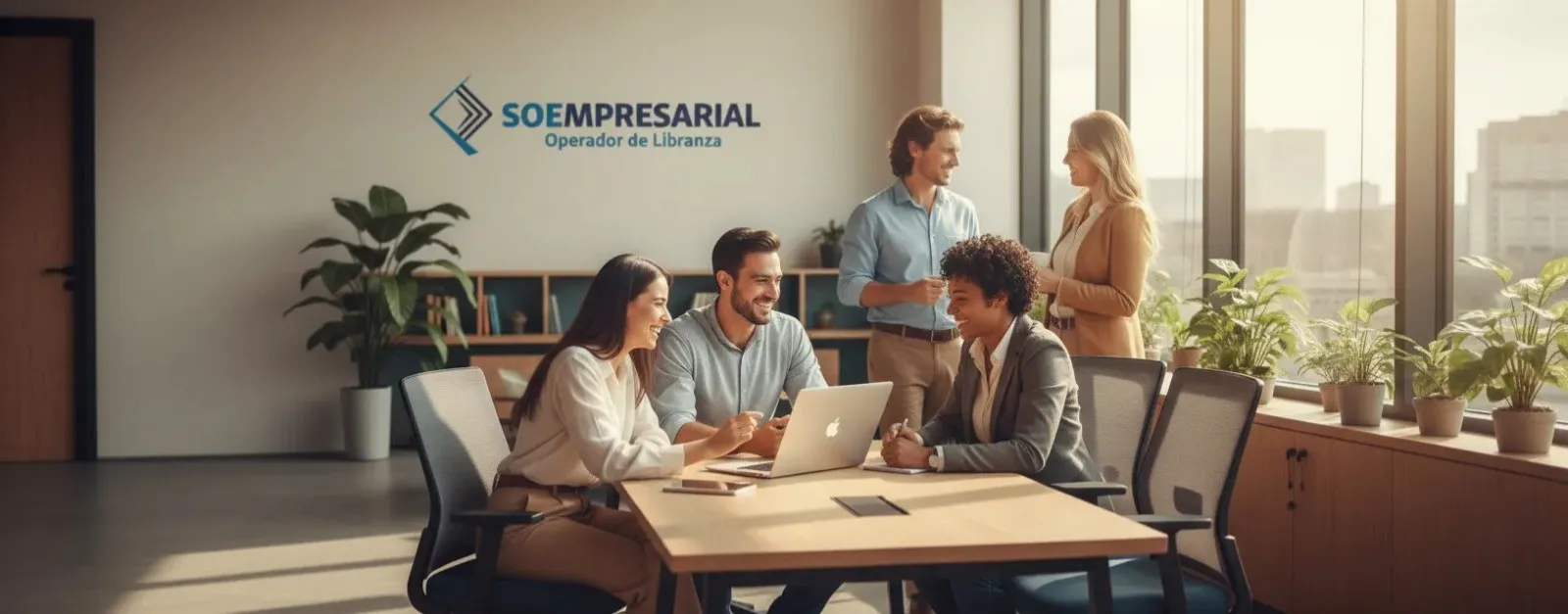 Equipo profesional de SOEMPRESARIAL trabajando en conjunto en ambiente colaborativo
